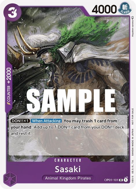 Sasaki - Uncommon - OP01-101 - Event Pack Vol. 2 Promo