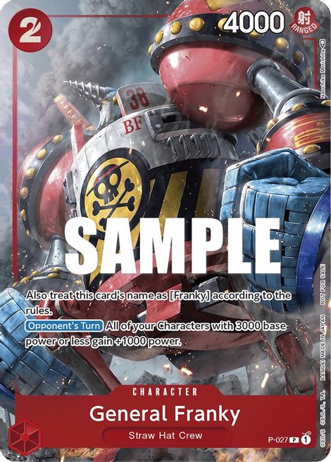 General Franky - P-027 - One Piece Event Pack Vol. 2 Promo