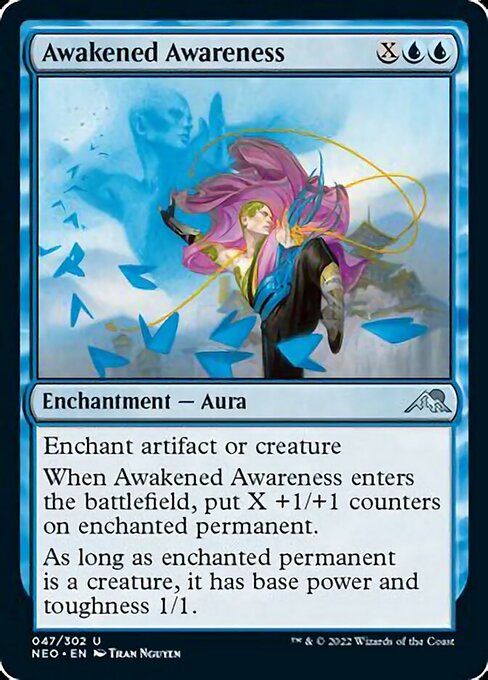 Awakened Awareness 47/302 -  Kamigawa Neon Dynasty UNCLE
