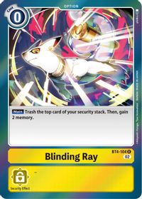 Blinding Ray [RB01] BT4-104 - Rare RB01 Resurgence Booster