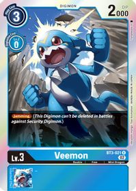 Veemon [RB01] BT3-021 - Rare RB01 Resurgence Booster