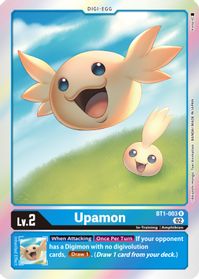 Upamon - BT1-003 [RB01] BT1-003 - Rare RB01 Resurgence Booster