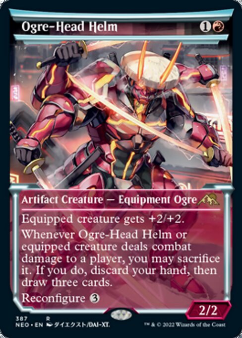 SHOWCASEOgre-Head Helm 387 -  Kamigawa Neon Dynasty