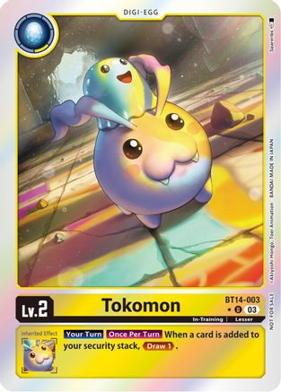Tokomon BT14-003 - Blast Ace Box Topper Promo