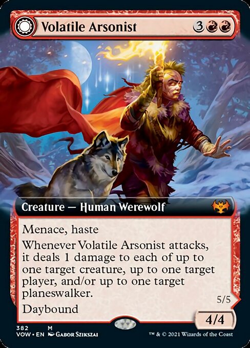 Extended Volatile Arsonist // Dire-strain Anarchist - 382 - Mythic Crimson Vow