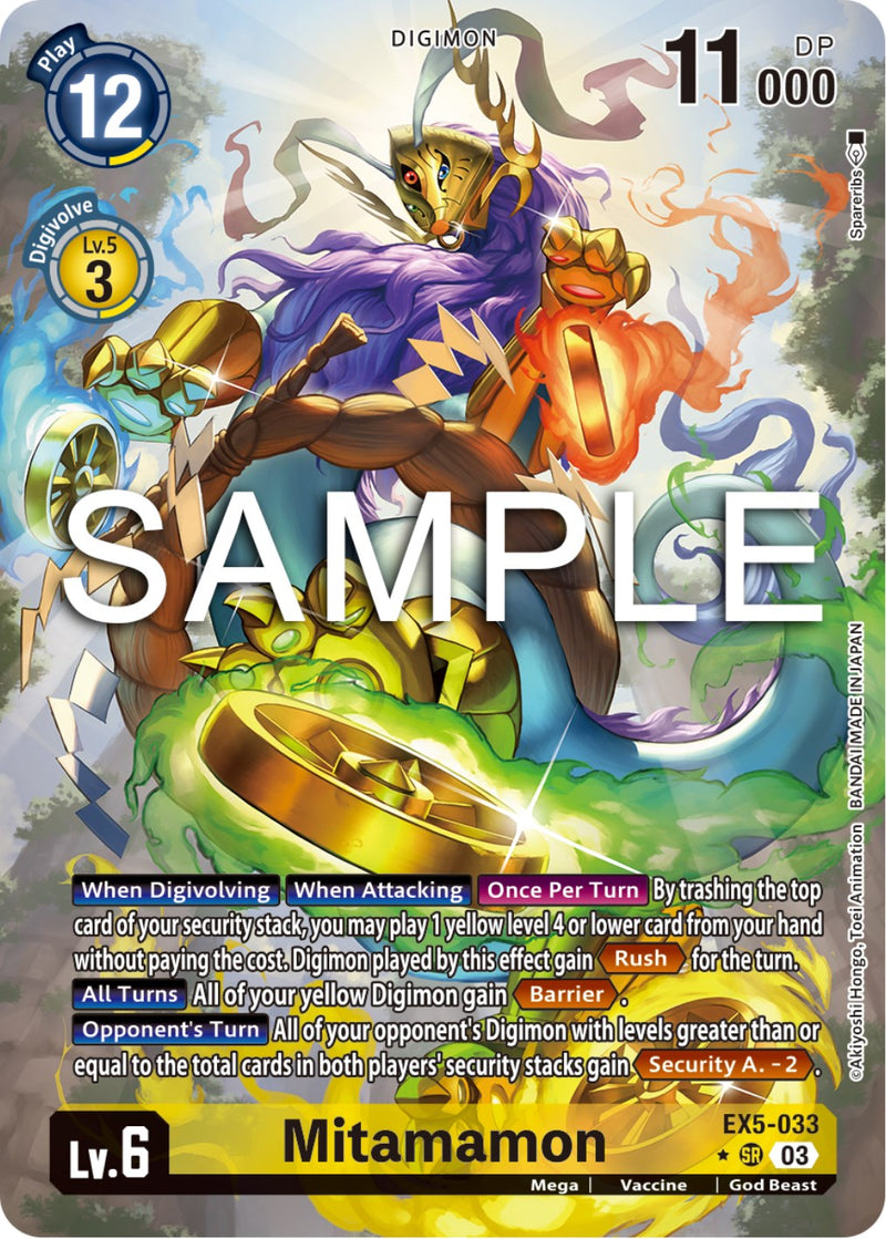 Alternate Art Mitamamon Ex5-033 Sr - Ex05 Animal Colosseum
