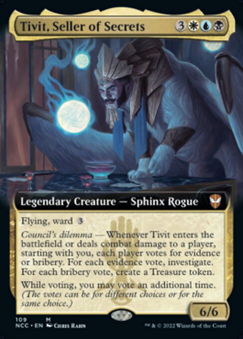 EXTENDED Tivit, Seller of Secrets #109 -  New Capenna Commander
