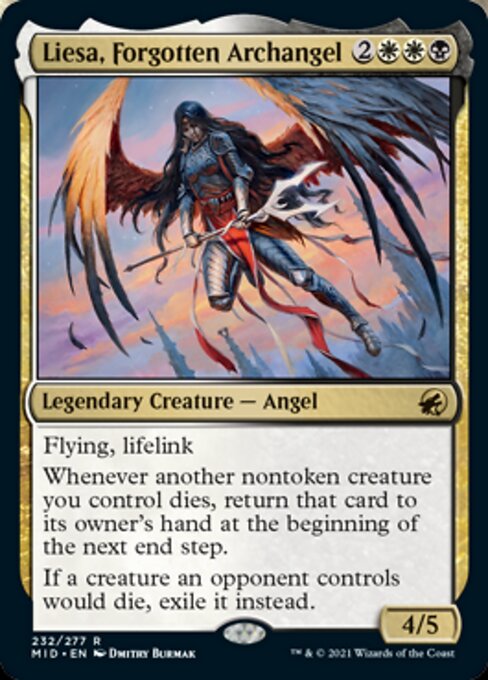 232Liesa, Forgotten Archangel 232/277 Rare - Midnight Hunt
