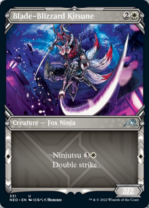 SHOWCASEBlade-Blizzard Kitsune 331 -  Kamigawa Neon Dynasty