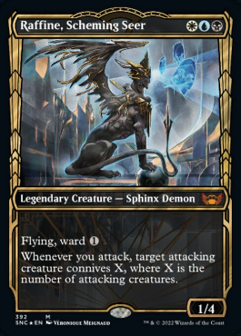 GILDED FOIL Raffine, Scheming Seer  #392 - Streets of New Capenna