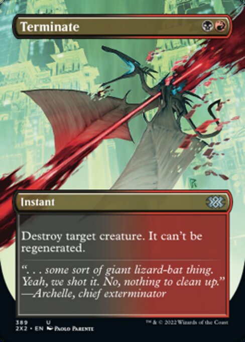 BORDERLESS Terminate 389# - Uncommon Double Masters 2022