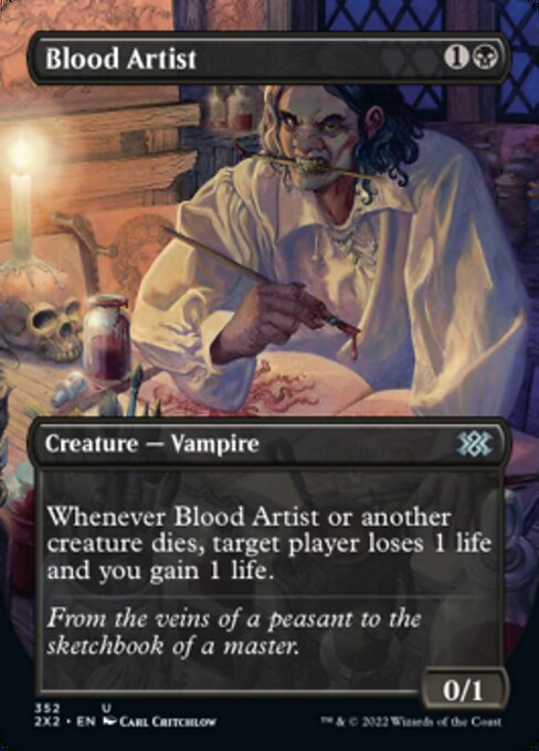 BORDERLESS Blood Artist 352# - Uncommon Double Masters 2022