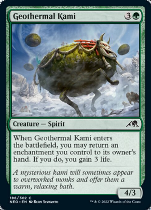 Geothermal Kami 186/302 -  Kamigawa Neon Dynasty CONNN