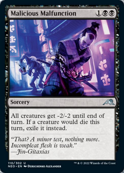 Malicious Malfunction 110/302 -  Kamigawa Neon Dynasty UNCLE