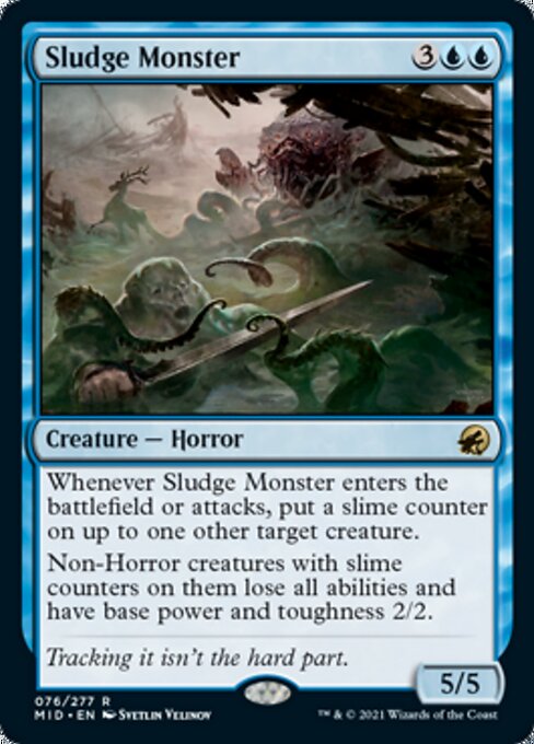 76Sludge Monster 76/277 Rare - Midnight Hunt