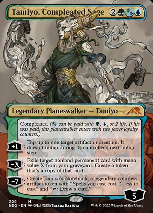 BORDERLESSTamiyo, Compleated Sage 306 -  Kamigawa Neon Dynasty
