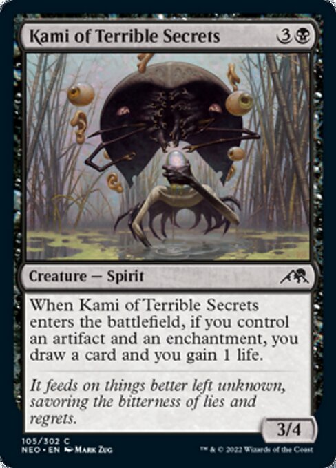 Kami of Terrible Secrets 105/302 -  Kamigawa Neon Dynasty CONNN