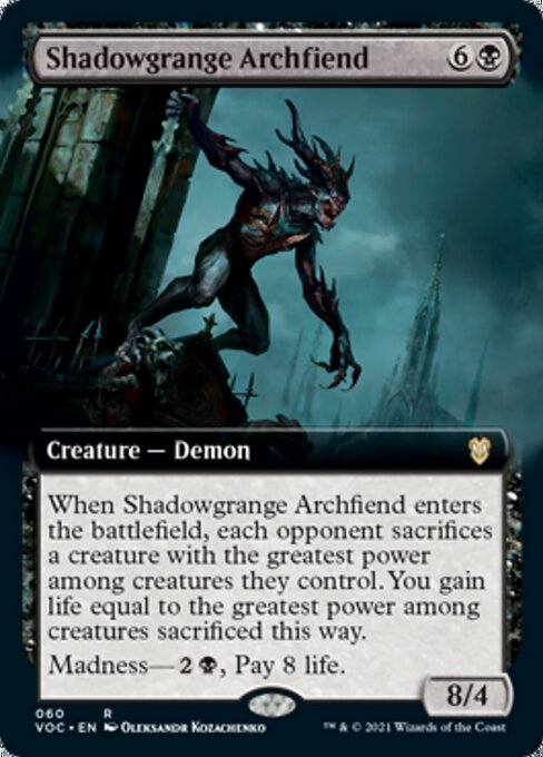 Extended Shadowgrange Archfiend - No 60 Commander Crimson Vow