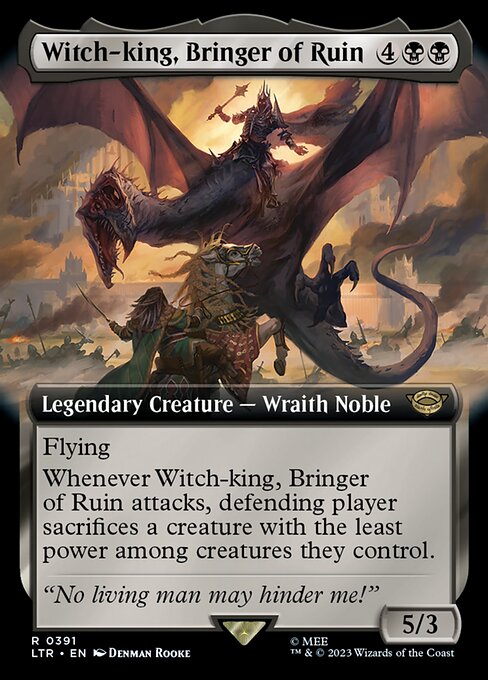 EXTENDED Witch-king, Bringer of Ruin #391  - Rare Lord of the Rings: Tales of Middle-Earth