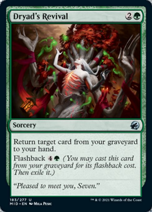 183Dryad's Revival 183/277 Uncommon - Midnight Hunt