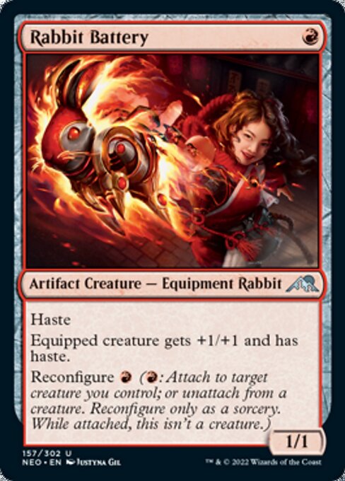 Rabbit Battery 157/302 -  Kamigawa Neon Dynasty UNCLE