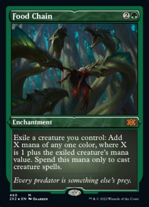 ETCHED FOIL Food Chain 460# - Mythic Double Masters 2022