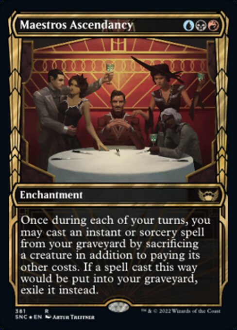 GILDED FOIL Maestros Ascendancy  #381 - Streets of New Capenna