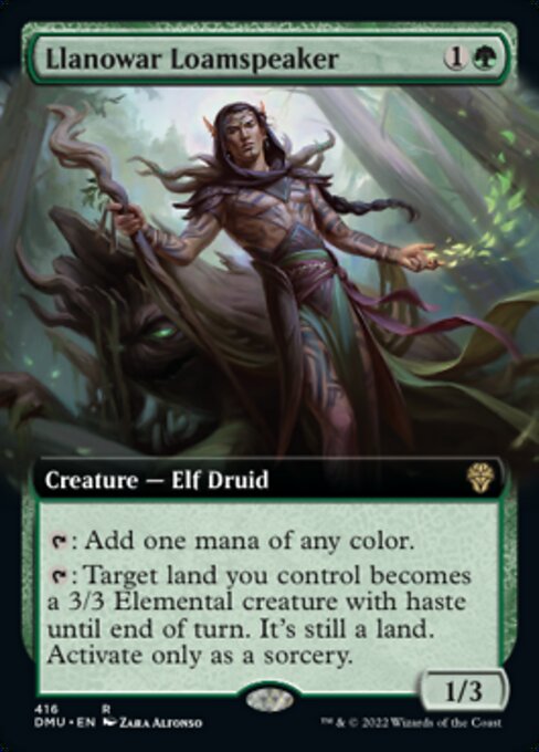 Llanowar Loamspeaker - 416# - Rare - EXTENDED 