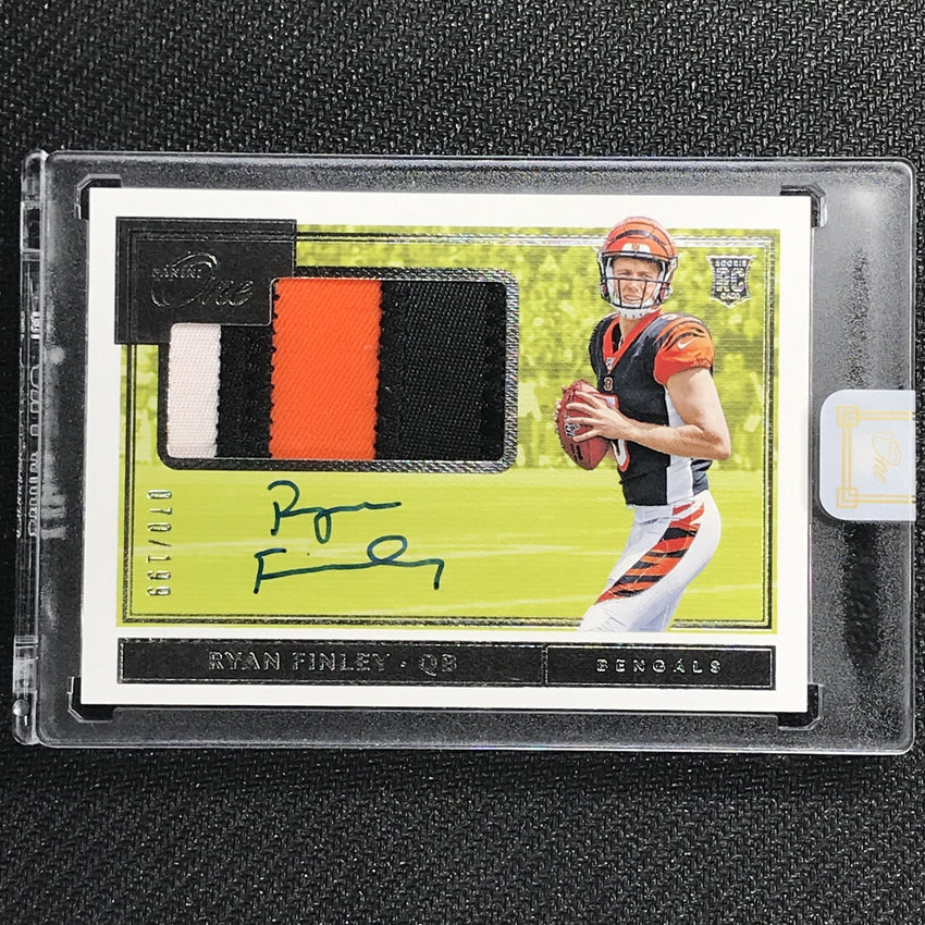 2019 Panini One RYAN FINLEY Rookie Patch Auto 70/199-Cherry Collectables