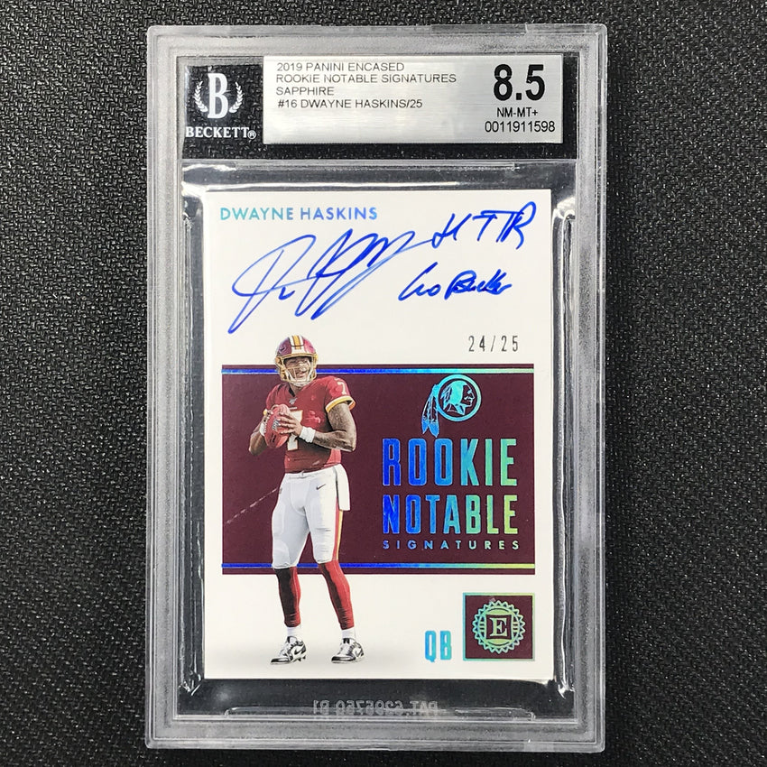 2019 Encased DWAYNE HASKINS Rookie Notable Signatures 24/25 BGS 8.5/9-Cherry Collectables