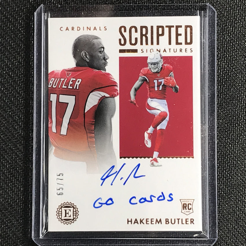 2019 Encased HAKEEM BUTLER Rookie Scripted Signatures 65/75-Cherry Collectables