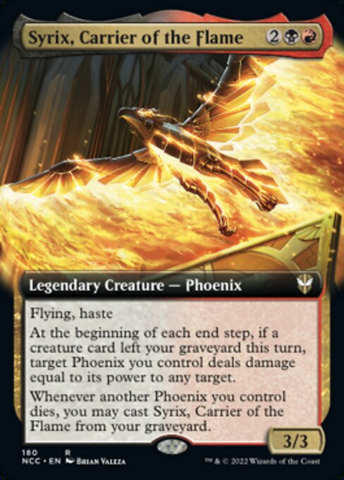 EXTENDED Syrix, Carrier of the Flame #180 -  New Capenna Commander