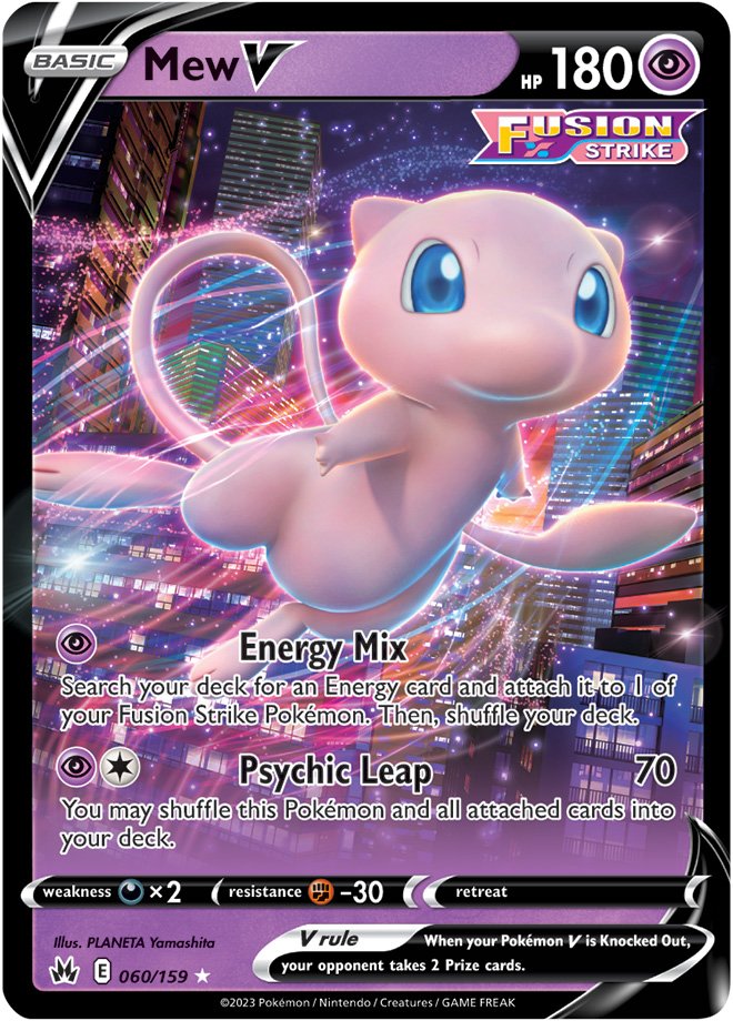 Mew V - 060/159 - Ultra Rare Crown Zenith