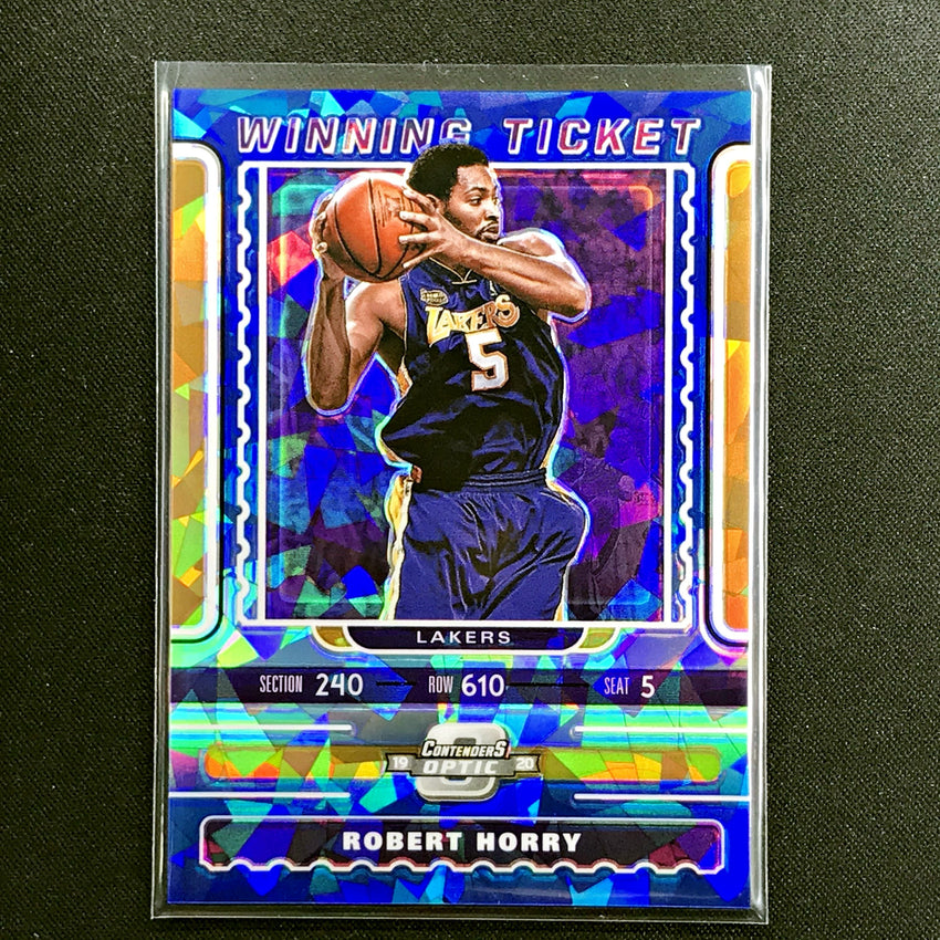2019-20 Contenders Optic ROBERT HORRY Winning Ticket Blue Ice #3-Cherry Collectables