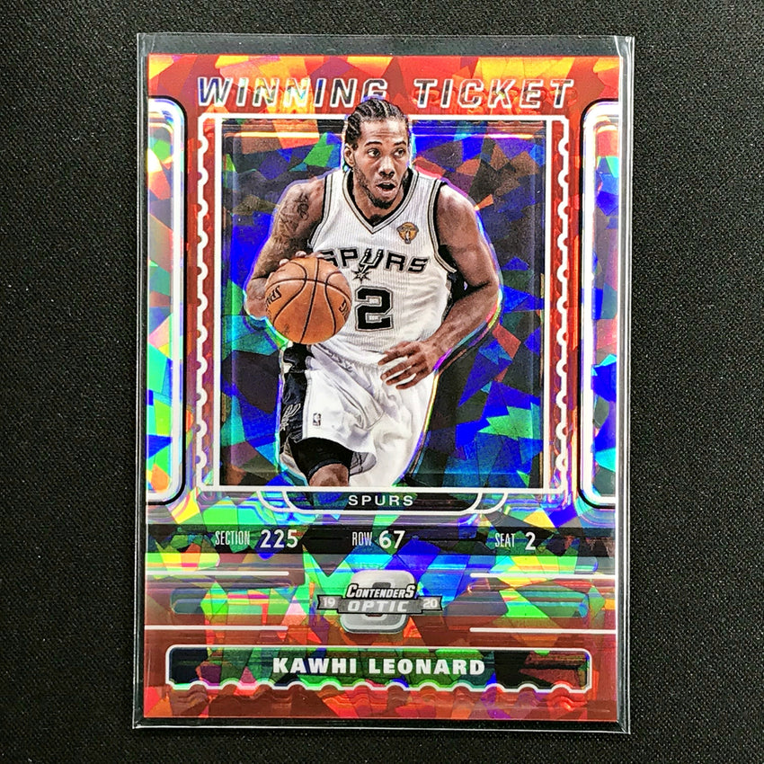 2019-20 Contenders Optic KAWHI LEONARD Winning Ticket Red Ice #1-Cherry Collectables