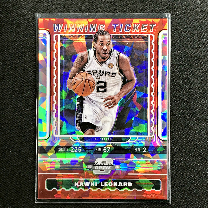 2019-20 Contenders Optic KAWHI LEONARD Winning Ticket Red Ice #1 (B)-Cherry Collectables