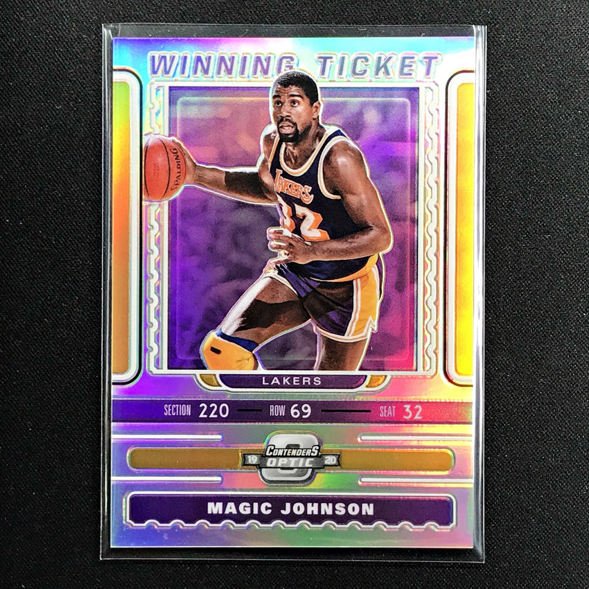 2019-20 Contenders Optic MAGIC JOHNSON Winning Ticket Silver #17-Cherry Collectables