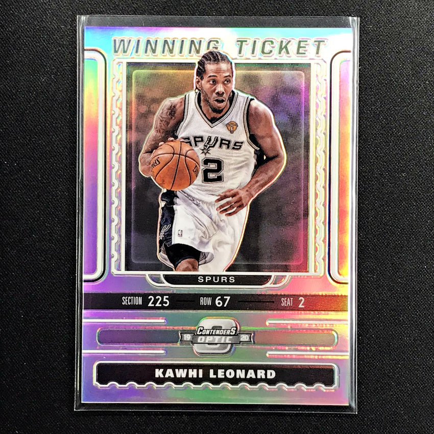 2019-20 Contenders Optic KAWHI LEONARD Winning Ticket Silver #1-Cherry Collectables