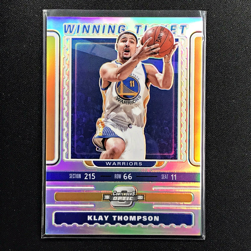2019-20 Contenders Optic KLAY THOMPSON Winning Ticket Silver #13-Cherry Collectables