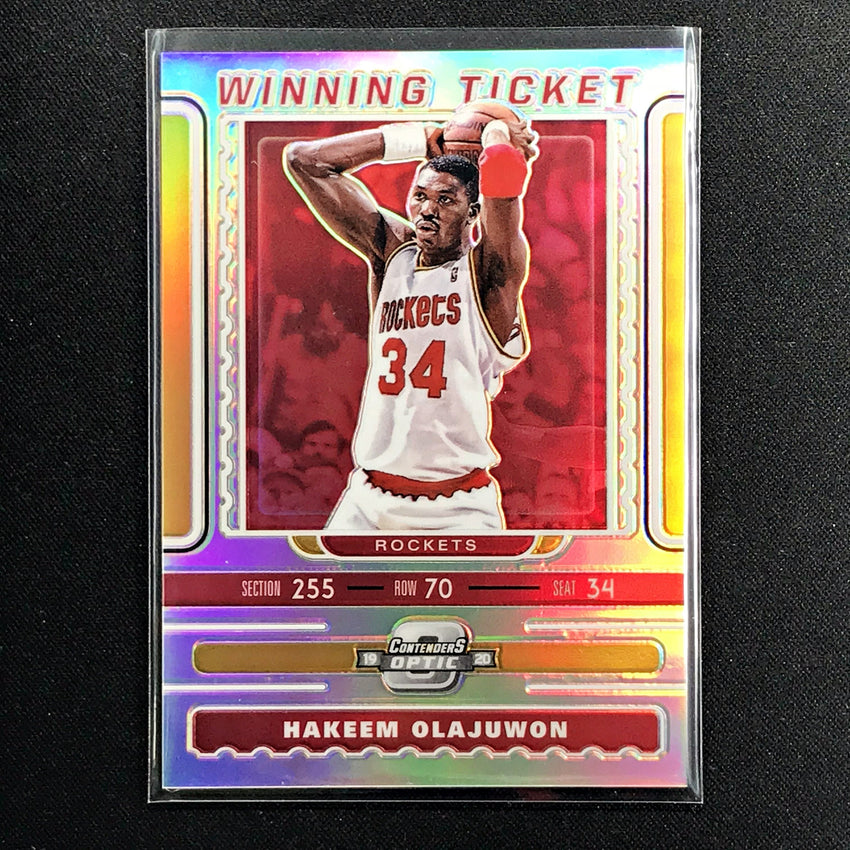 2019-20 Contenders Optic HAKEEM OLAJUWON Winning Ticket Silver #18-Cherry Collectables