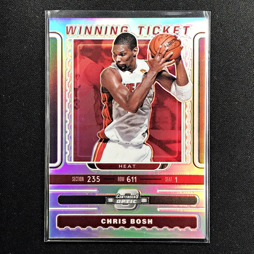 2019-20 Contenders Optic CHRIS BOSH Winning Ticket Silver #7 (B)-Cherry Collectables