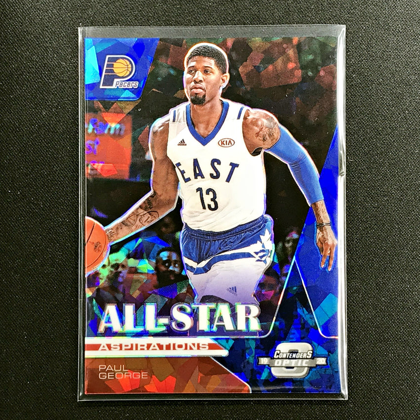 2019-20 Contenders Optic PAUL GEORGE All Star Aspirations Blue Ice #14-Cherry Collectables