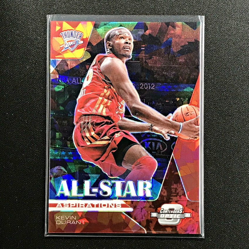 2019 20 Contenders Optic KEVIN DURANT All Star Aspirations Red Ice