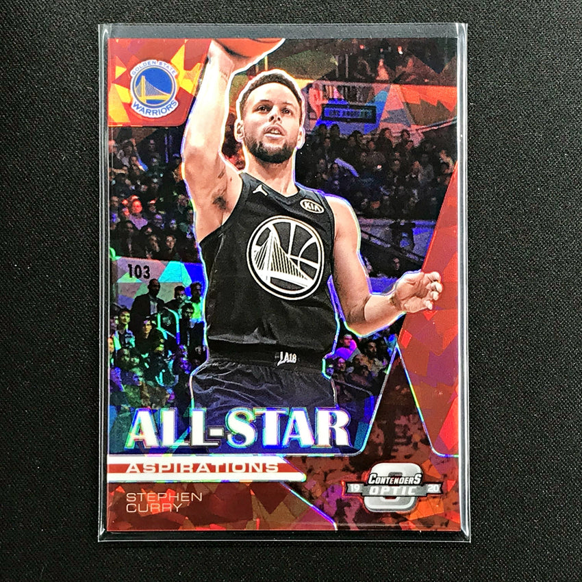 2019-20 Contenders Optic STEPHEN CURRY All Star Aspirations Red Ice #19-Cherry Collectables