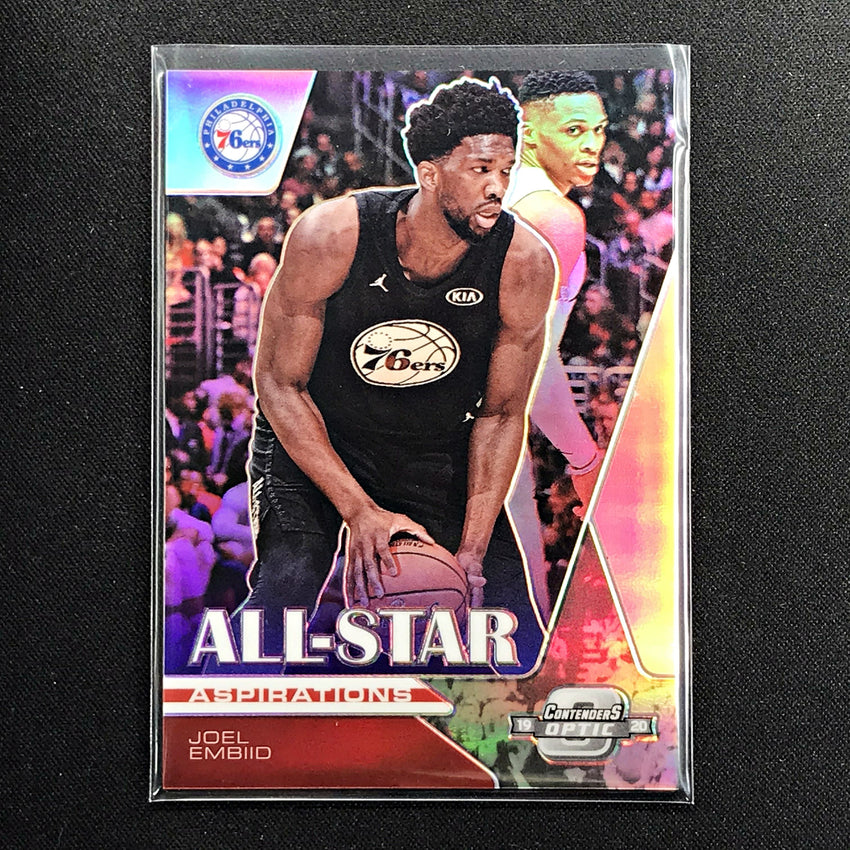 2019-20 Contenders Optic JOEL EMBIID All Star Aspirations Silver #13-Cherry Collectables
