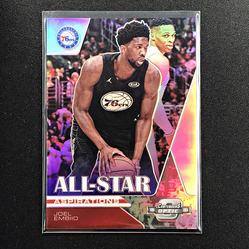 2019-20 Contenders Optic JOEL EMBIID All Star Aspirations Silver #13 (B)-Cherry Collectables
