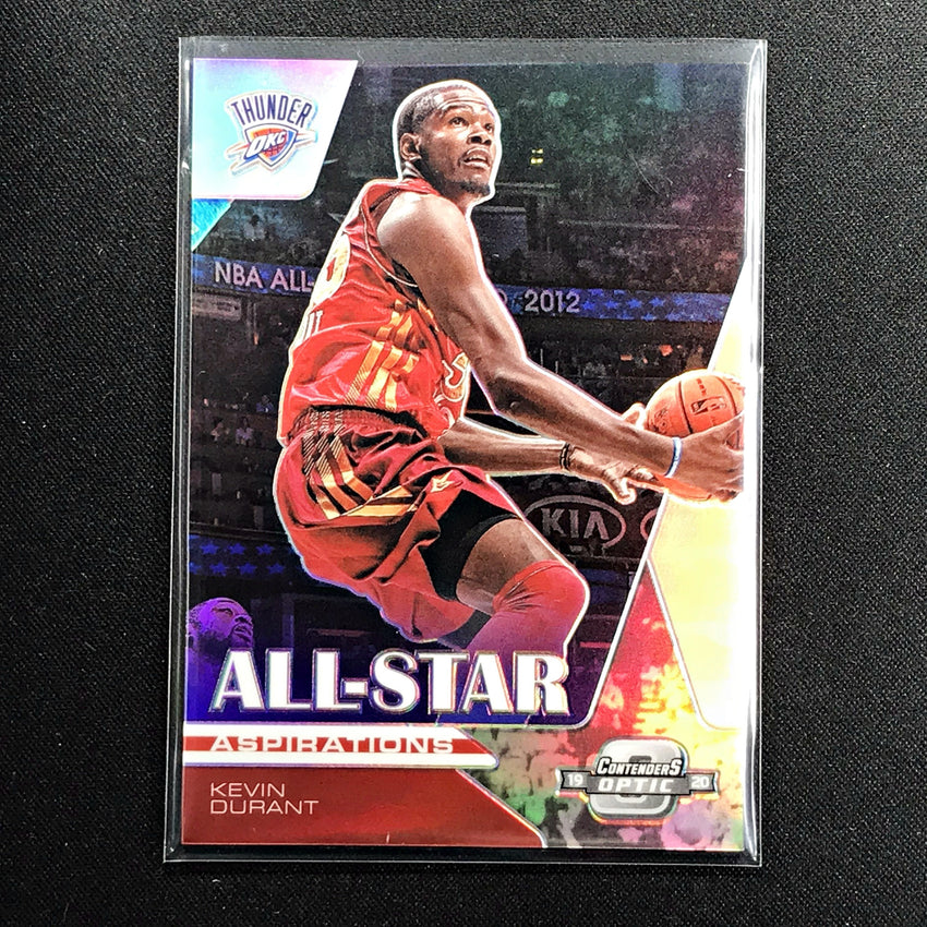 2019-20 Contenders Optic KEVIN DURANT All Star Aspirations Silver #11 (B)-Cherry Collectables