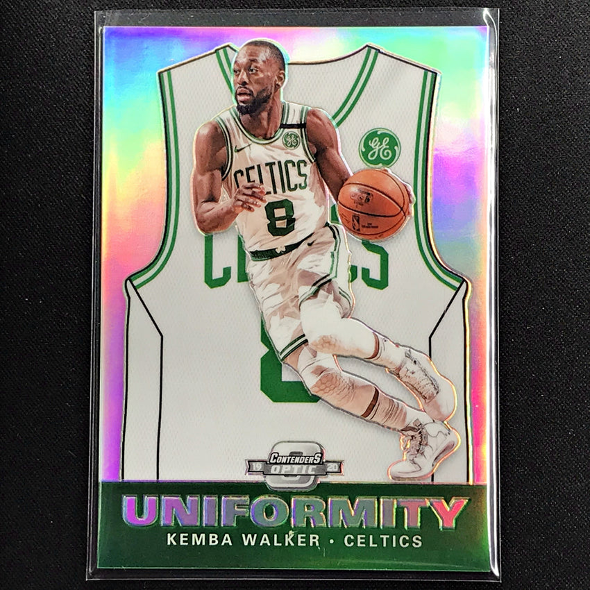 2019-20 Contenders Optic KEMBA WALKER Uniformity Silver Prizm #21-Cherry Collectables