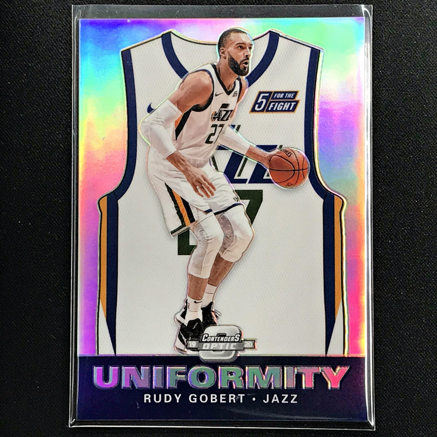 2019-20 Contenders Optic RUDY GOBERT Uniformity Silver Prizm #7-Cherry Collectables