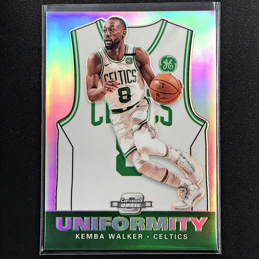 2019-20 Contenders Optic KEMBA WALKER Uniformity Silver Prizm #21 (B)-Cherry Collectables